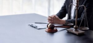 A lawyer sitting at a desk. Find out more about types of bail in Ohio today. 